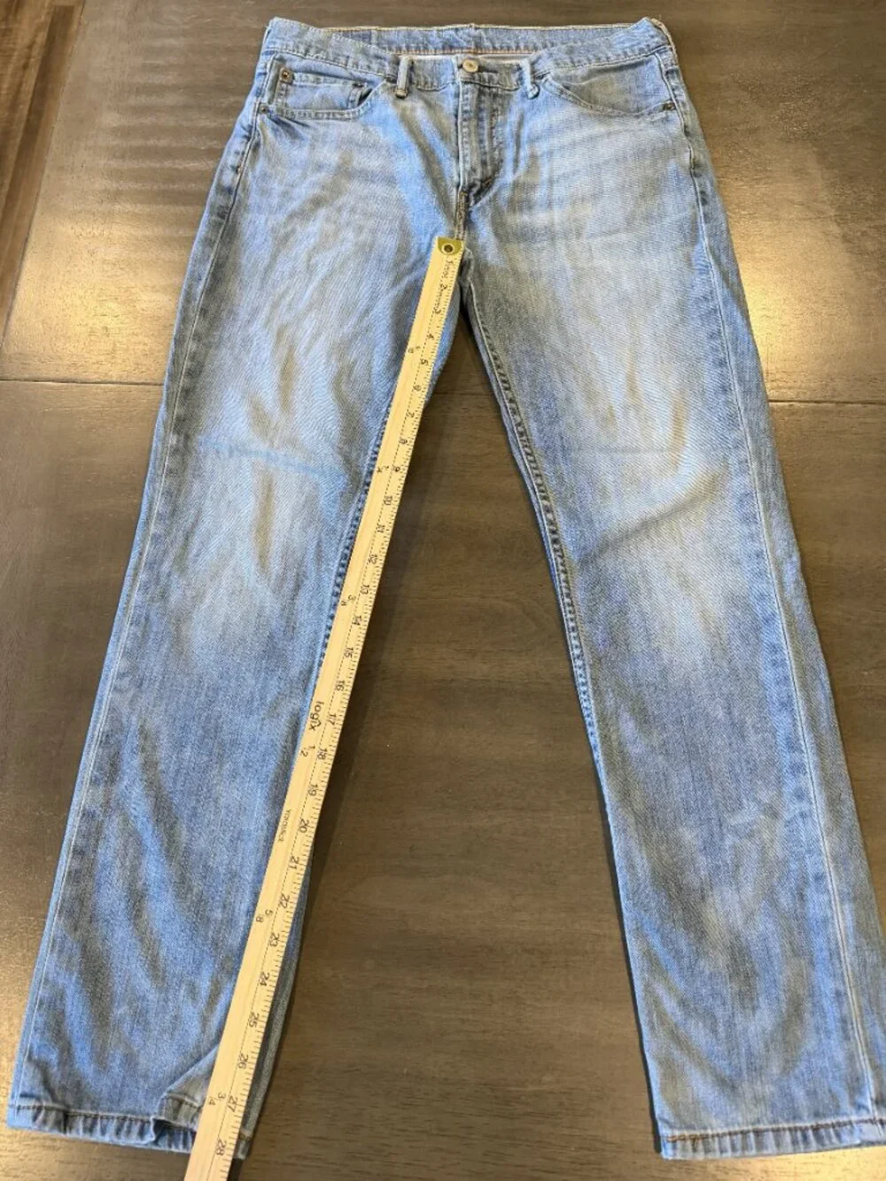 Levi’s 511 Slim Men’s Jeans W33 L30 Light Wash Denim Distressed AS IS
